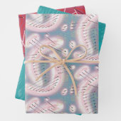 RETRO KLEUREN EN VORMEN 1950 woo hoo Inpakpapier Vel (In situ)