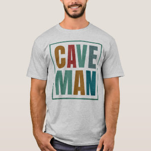 Retro Kleuren Grot Man Caver Klimliefhebber T-shirt