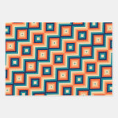Retro Kleuren  Kleurrijke 70s 80s 90s Cool Fun Inpakpapier Vel (Voorkant 3)