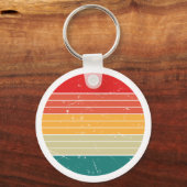 retro kleuren leuke sleutelhanger (Achterkant)
