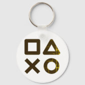 retro kleuren leuke sleutelhanger (Achterkant)