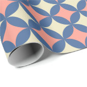 Retro kleuren midden eeuw moderne cirkels cadeaupapier (Rol Hoek)