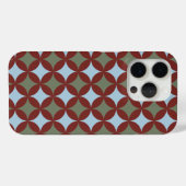Retro kleuren midden eeuw moderne cirkels Case-Mate iPhone case (Achterkant (horizontaal))