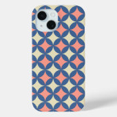 Retro kleuren midden eeuw moderne cirkels Case-Mate iPhone case (Achterkant)