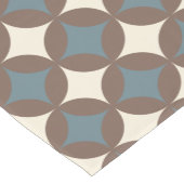 Retro kleuren midden eeuw moderne cirkels korte tafelloper (Hoek)