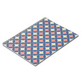 Retro kleuren midden eeuw moderne cirkels notitieboek (Linkerzijde)