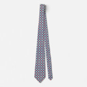 Retro kleuren midden eeuw moderne cirkels stropdas (Voorkant)