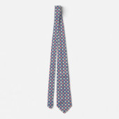 Retro kleuren midden eeuw moderne cirkels stropdas (Achterkant)