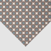 Retro kleuren midden eeuw moderne cirkels tissuepapier (Detail)