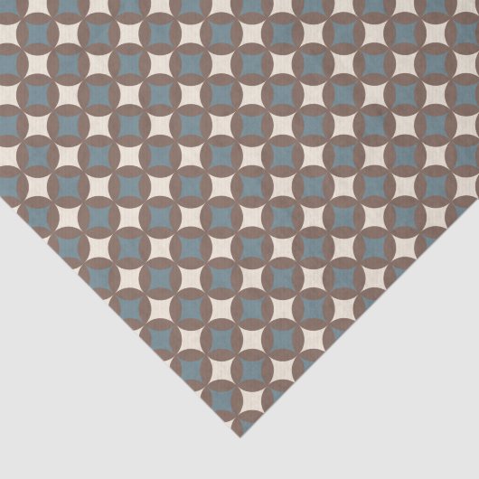 Retro kleuren midden eeuw moderne cirkels tissuepapier (Detail)