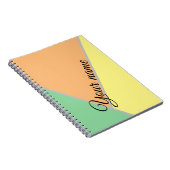 Retro  kleuren notitieboek (Rechterzijde)