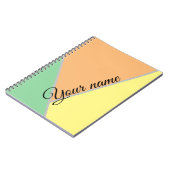 Retro  kleuren notitieboek (Linkerzijde)