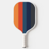 Retro  Kleuren Strepen Pickleball Paddle (Achterkant)