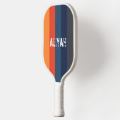 Retro  Kleuren Strepen Pickleball Paddle (Links)