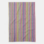 Retro Kleuren Textuur Look Strepen Theedoek (Verticaal)