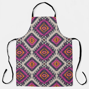 Retro kleuren, tribal Navajo ontwerp. Schort