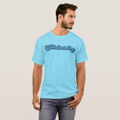 Retro kleuren wakeboarden t-shirt (Voorkant volledig)