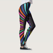 Retro kleuren zon leggings (Rechts)