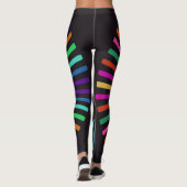 Retro kleuren zon leggings (Achterkant)