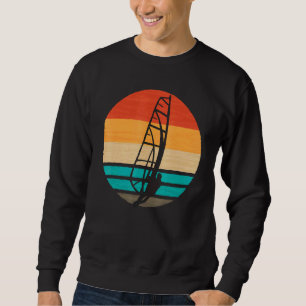 Retro  kleuren - Zonnewindsurfen S Trui
