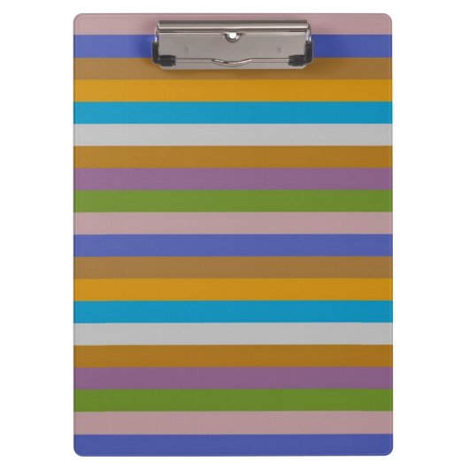 Retro kleurenband patroon klembord (Voorkant)
