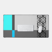 Retro kleurenblok bureaumat (Keyboard & Muis)