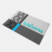 Retro kleurenblok deurmat (Schuin)