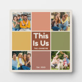 Retro kleurenblok Dit is US Quote 4 fotocollage Fotoplaat (Voorkant)