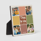 Retro kleurenblok Dit is US Quote 4 fotocollage Fotoplaat (Voorkant)