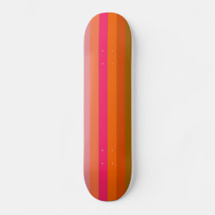 Retro kleurenpatroon 11 persoonlijk skateboard