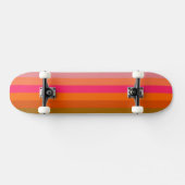 Retro kleurenpatroon 11 persoonlijk skateboard (Horizontaal)