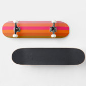 Retro kleurenpatroon 11 persoonlijk skateboard (Horizontaal)