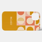 Retro kleurenpatroon op maat Case-Mate iPhone case (Achterkant (horizontaal))