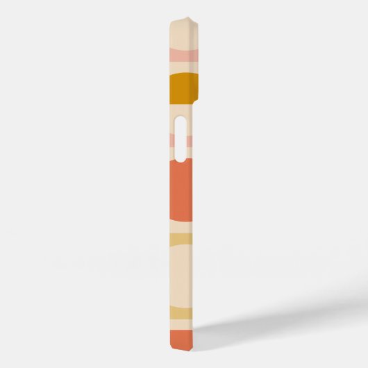 Retro kleurenpatroon op maat van Monogram Case-Mate iPhone Case (Achterkant / Rechts)