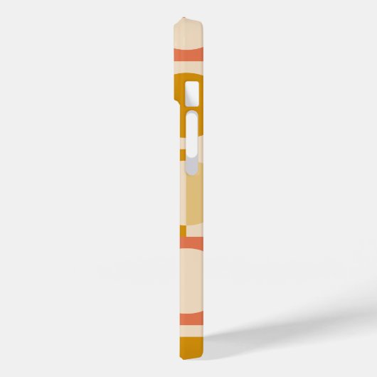 Retro kleurenpatroon op maat van Monogram Case-Mate iPhone Case (Achterkant / Links)