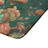  retro-kleurige bloemen snijplank (Hoek)