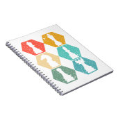 RETRO  KLEURKLEURCHESS NOTITIEBOEK (Rechterzijde)