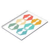 RETRO  KLEURKLEURCHESS NOTITIEBOEK (Linkerzijde)