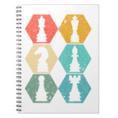 RETRO KLEURKLEURCHESS NOTITIEBOEK (Voorkant)