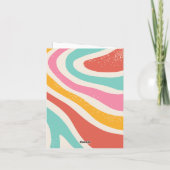 Retro Kleurrijk abstract naadloos patroon Kaart (Achterkant)