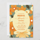  Retro Kleurrijk Bloemen Vrijgezellenfeest Kaart (Voorkant)