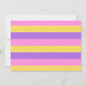 Retro Kleurrijk Cassettebandje Verjaardagsfeest Kaart (Achterkant)