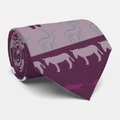 Retro Kleurrijk Dierenpatroon Stropdas (Opgerold)
