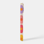 Retro Kleurrijk Hippie Mod Bloemen Patroon iPhone 15 Case (Rechterkant)