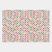 Retro kleurrijk vakantie inpakpapier (Voorkant 2)