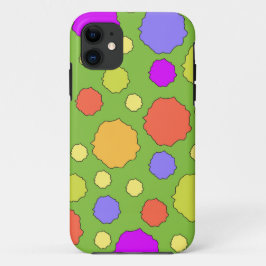 Retro kleurrijk Vet Helder Stippenpatroon Case-Mate iPhone Case