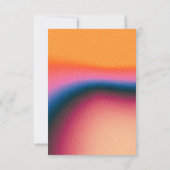 Retro kleurrijk Vinyl Kaart (Achterkant)