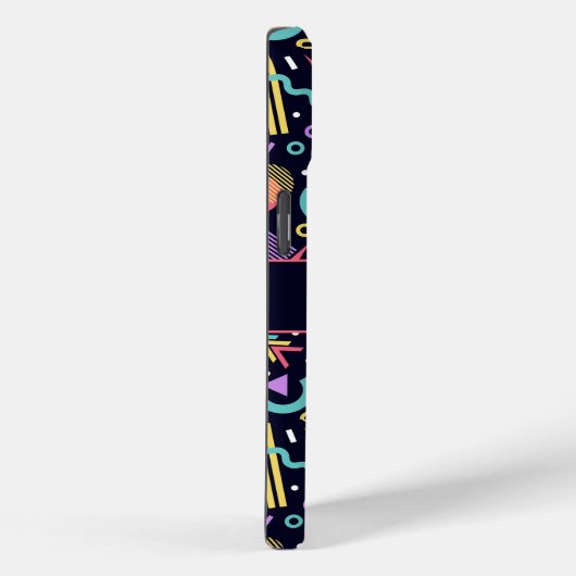 Retro Kleurrijke 90s Geometrisch Gepersonaliseerd Case-Mate iPhone Case (Achterkant / Rechts)