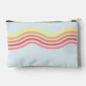 Retro Kleurrijke Blauwe Groovy Lines Beach Sunrise Etui (Achterkant)