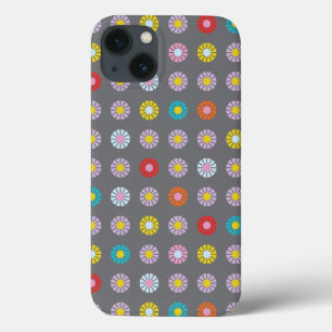 Retro kleurrijke bloem Case-Mate iPhone case